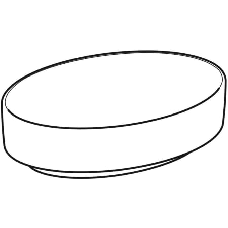 Lavoar pe blat Geberit VariForm, oval: B=55cm, T=40cm, Preaplin=F?r?, Alb